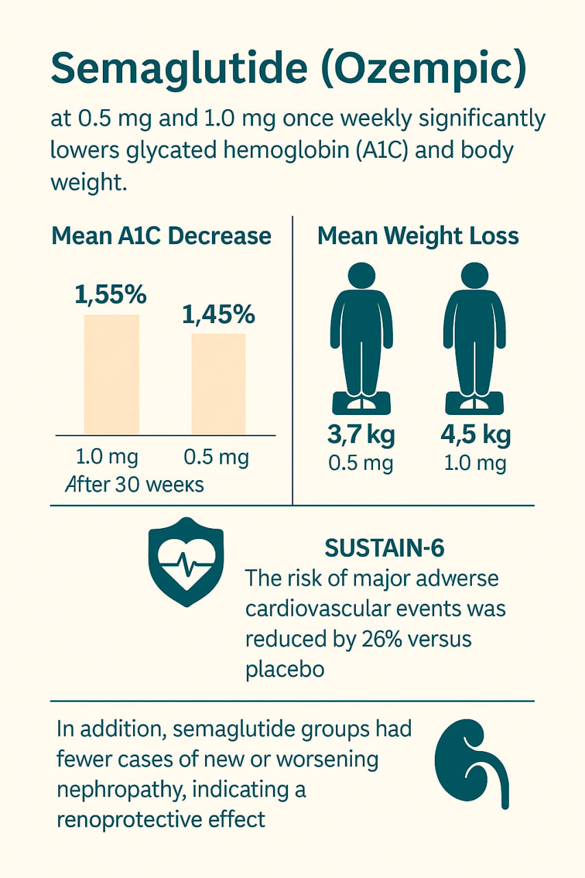 clinical trials ozempic